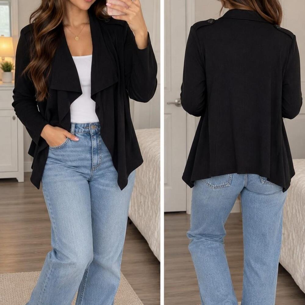 Converse black cardigan in size